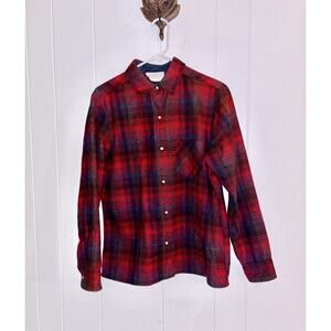 Pendleton Woolen Mills True Vintage 70s Flannel 100% Virgin Wool Womens Men's